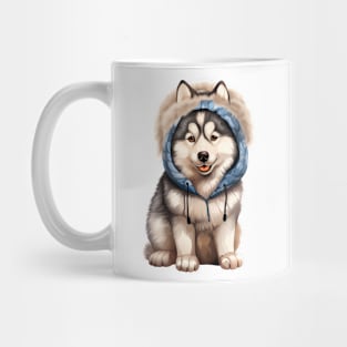 Winter Siberian Husky Dog Mug